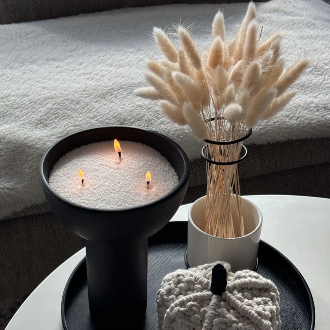 LUMISAND Zestaw do tworzenia świec - 250 g wosku perłowego i 10 szt. knotów